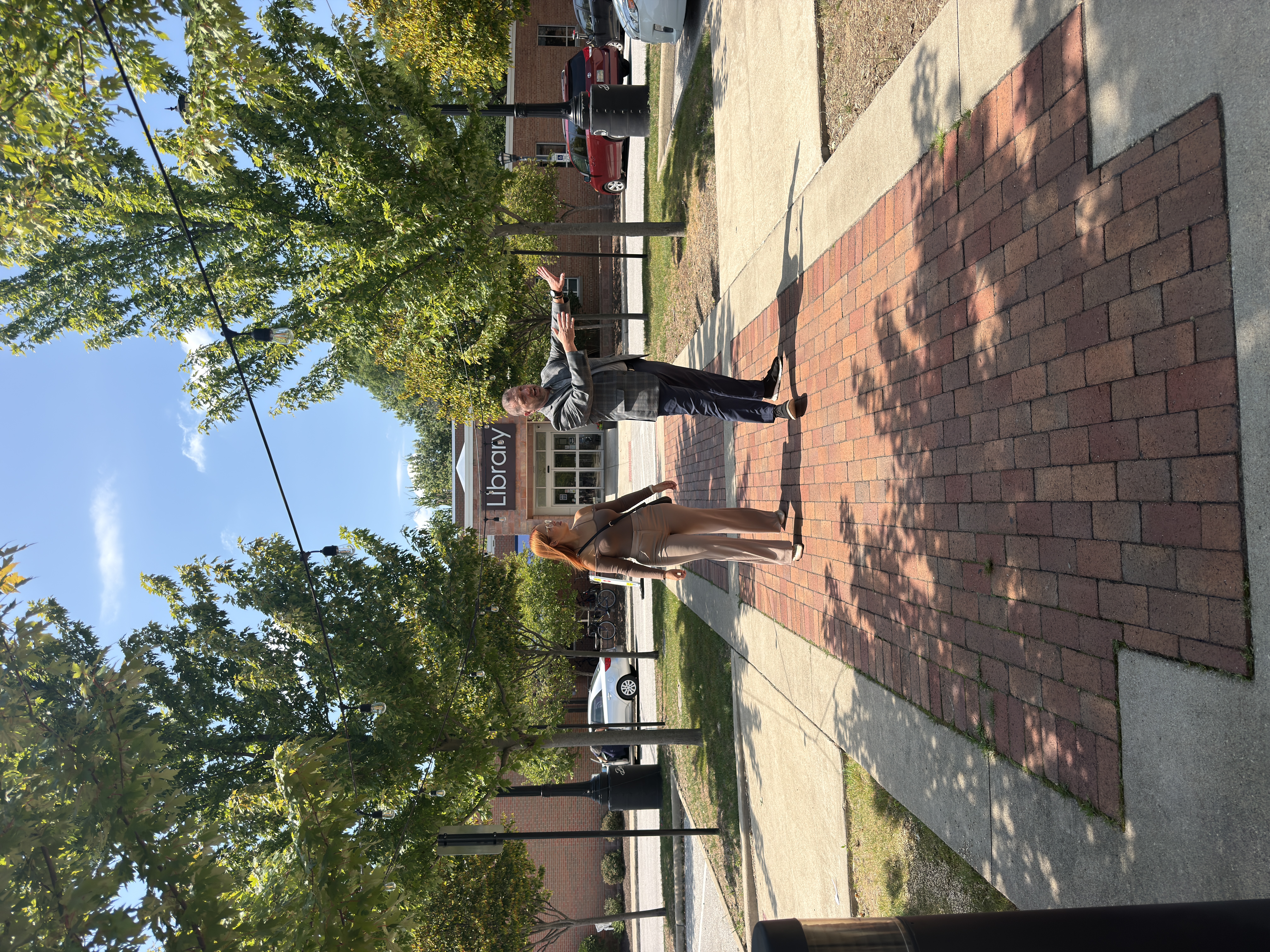 Boricua Block Party organizers touring downtown Berea while planning a community event