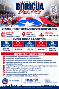 Vendor, food truck & sponsor logistics